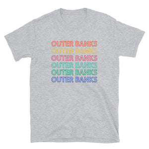 Outer Banks Retro Colorful Repeat T Shirt