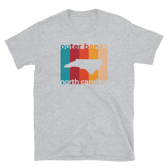 Outer Banks Map Cutout T Shirt