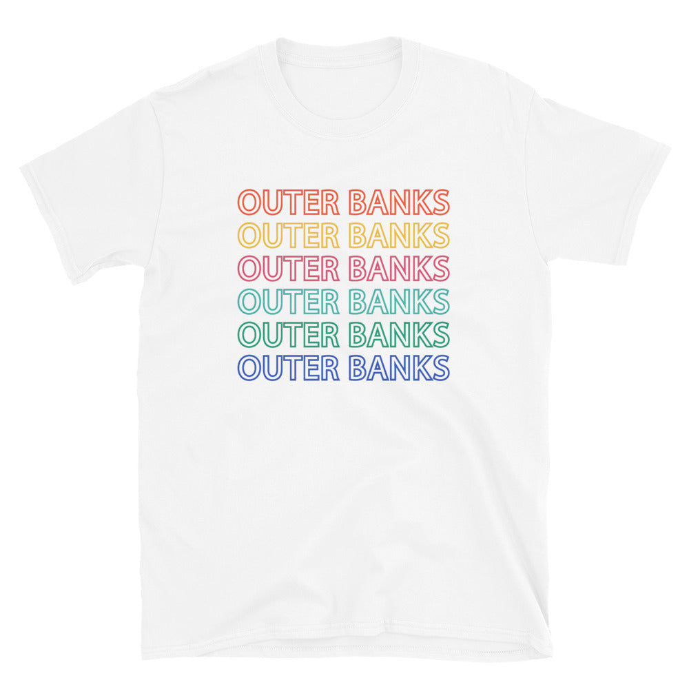 Outer Banks Retro Colorful Repeat T Shirt