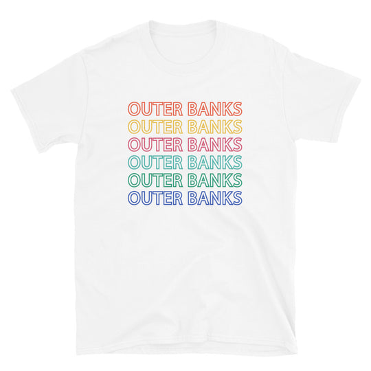 Outer Banks Retro Colorful Repeat T Shirt