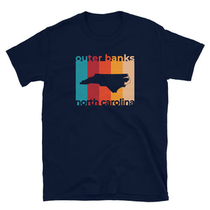 Outer Banks Map Cutout T Shirt