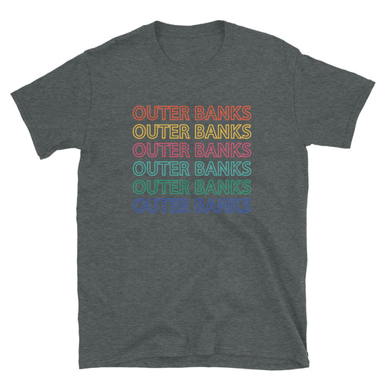 Outer Banks Retro Colorful Repeat T Shirt