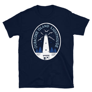 Ocracoke Island Lighthouse Emblem T Shirt